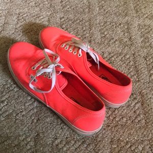 neon coral vans